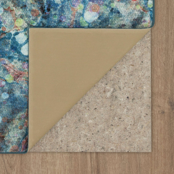 Technicolor Nova Marble Blue Area Rug