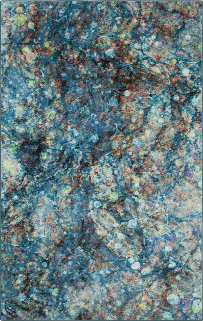 Technicolor Nova Marble Blue Area Rug