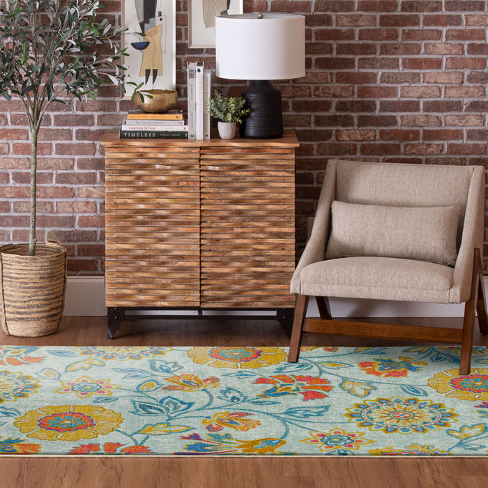Technicolor Juniper Gold Area Rug