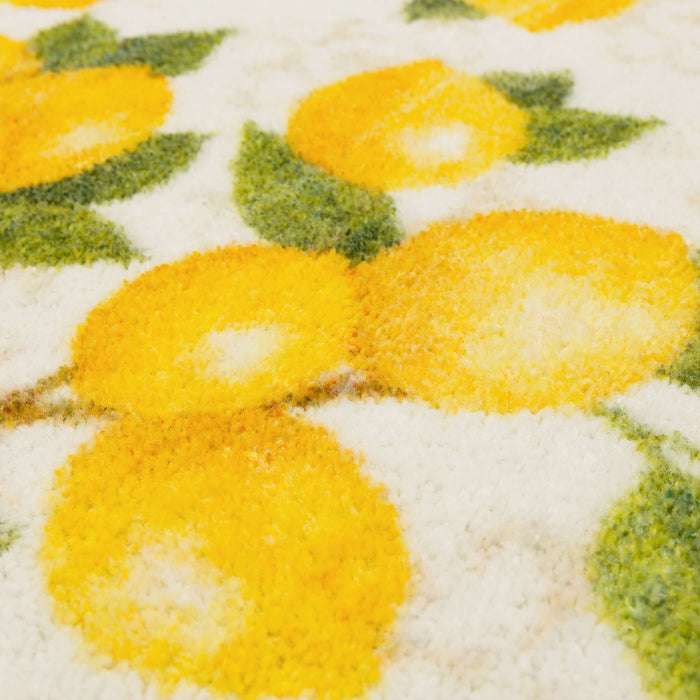 Lemon Tree White and Navy Accent Rug