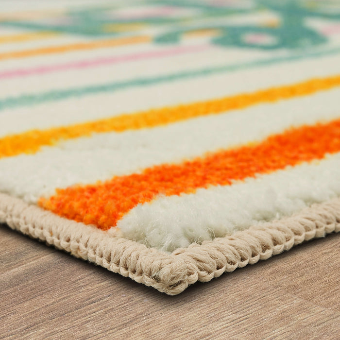 Life is a Beach Multicolor Accent Rug