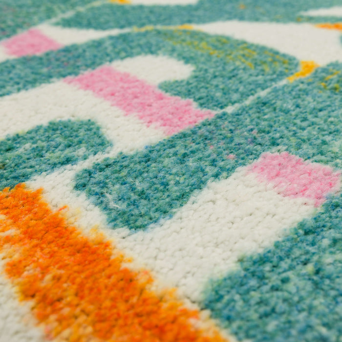 Life is a Beach Multicolor Accent Rug