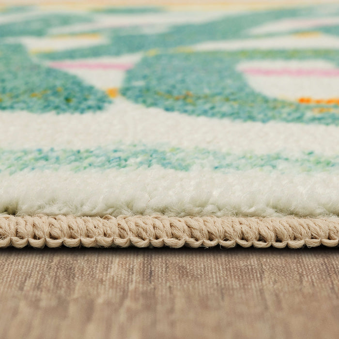 Life is a Beach Multicolor Accent Rug