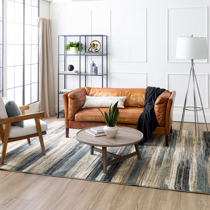 Karastan Elements Monaco Denim Area Rug