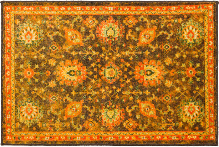 Technicolor Dalton Orange & Red Area Rug