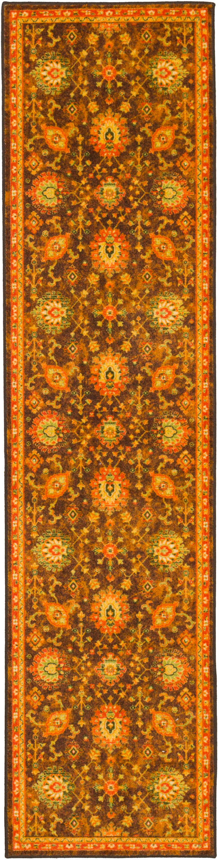 Technicolor Dalton Orange & Red Area Rug