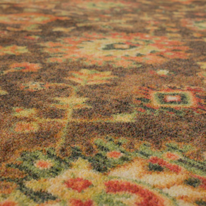 Technicolor Dalton Orange & Red Area Rug