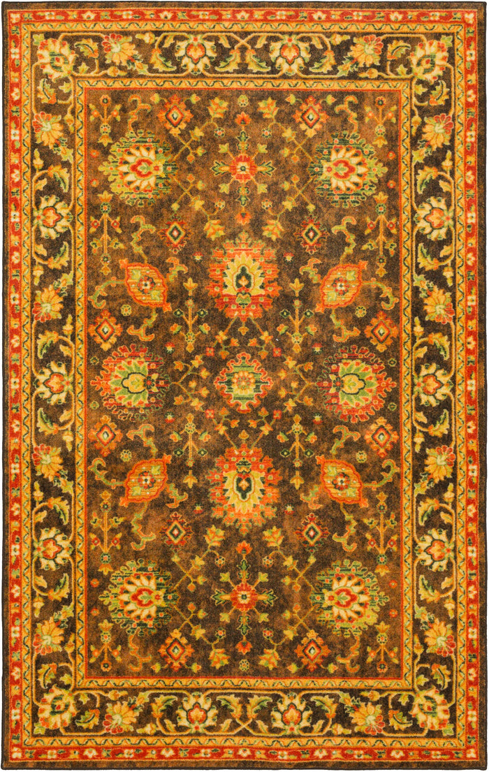 Technicolor Dalton Orange & Red Area Rug
