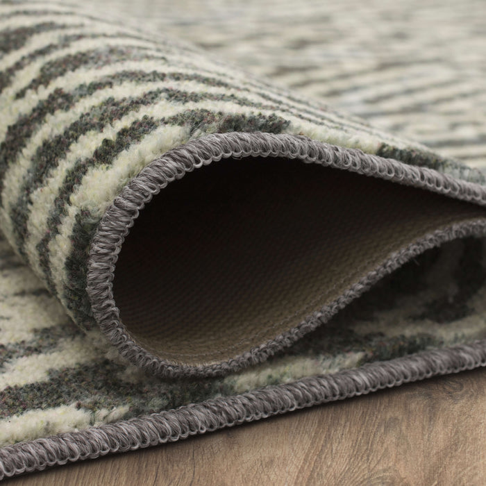 Technicolor Abby Grey Area Rug