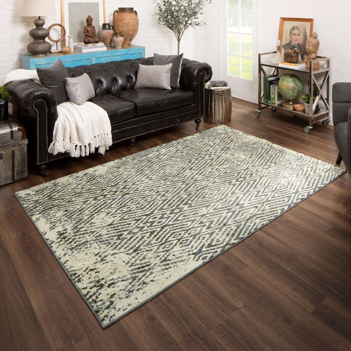 Technicolor Abby Grey Area Rug