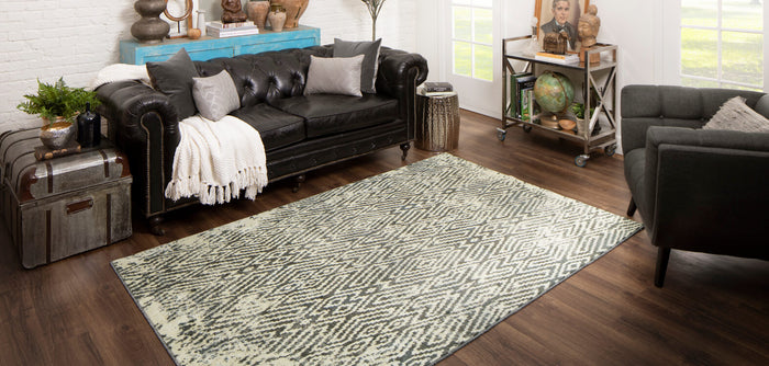 Technicolor Abby Grey Area Rug