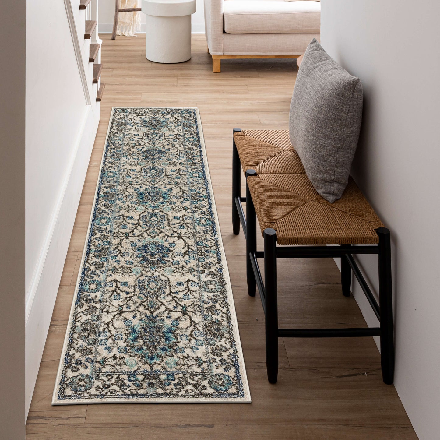 Arden Malli Blue Area Rug