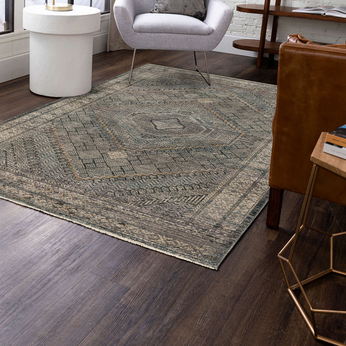 Clarice Mandel Grey Area Rug