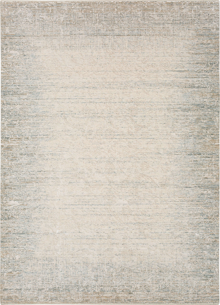 Karastan Solitude Mandawa Cream Dark Grey Area Rug