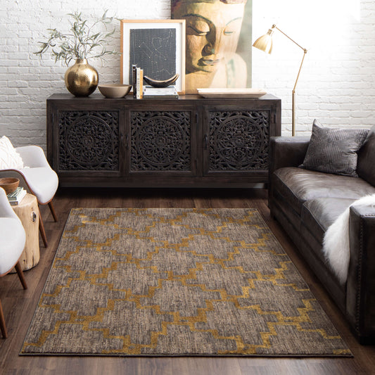 Karastan Cosmopolitan Marais Smokey Grey Area Rug