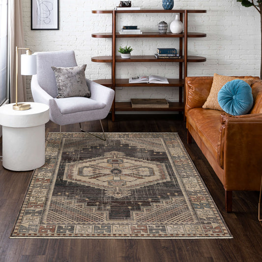 Clarice Mazzi Mocha Area Rug