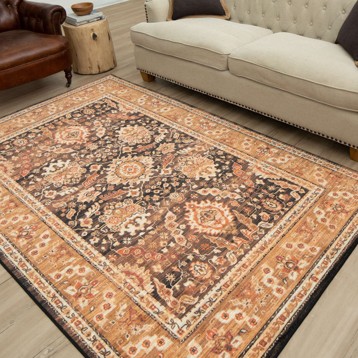 Technicolor Winona Brown Area Rug