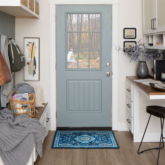 Technicolor Winona Blue Area Rug