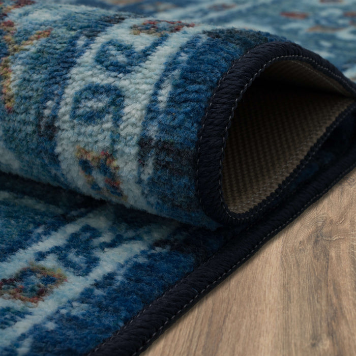 Technicolor Winona Blue Area Rug