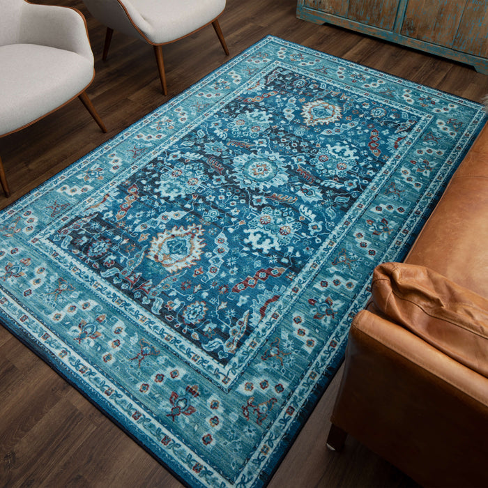 Technicolor Winona Blue Area Rug