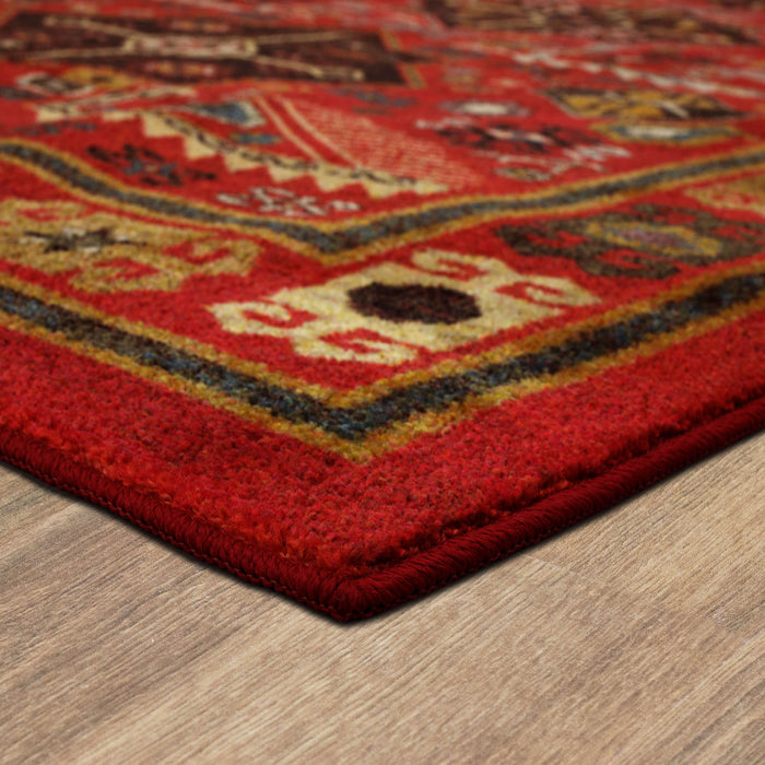Technicolor Mansfield Red Area Rug