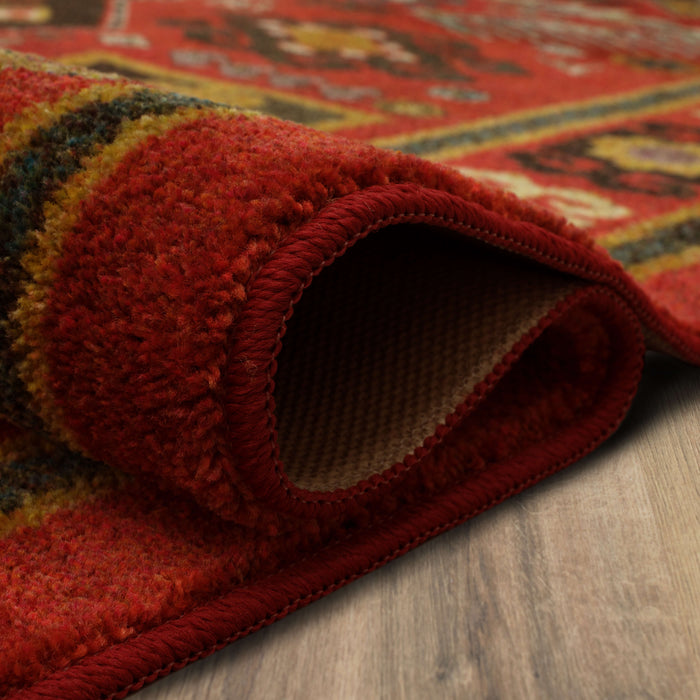 Technicolor Mansfield Red Area Rug
