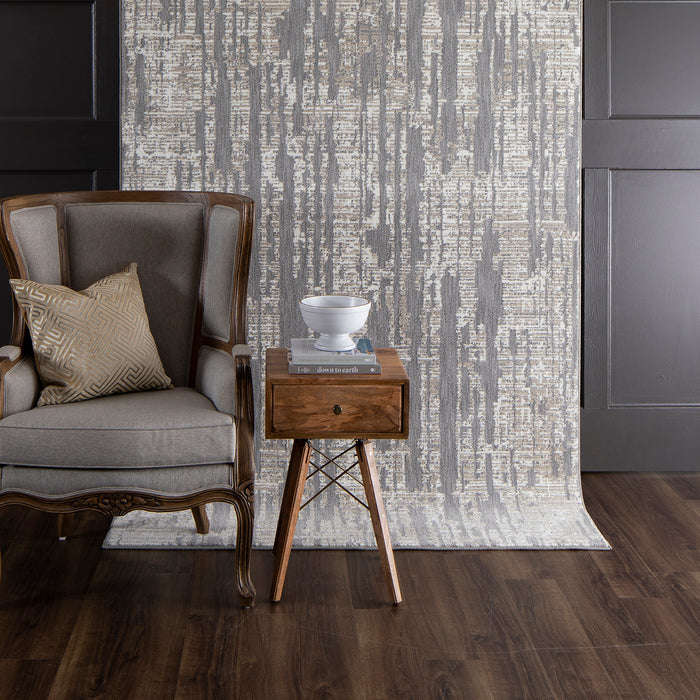 Karastan Soiree Matrix Grey Area Rug