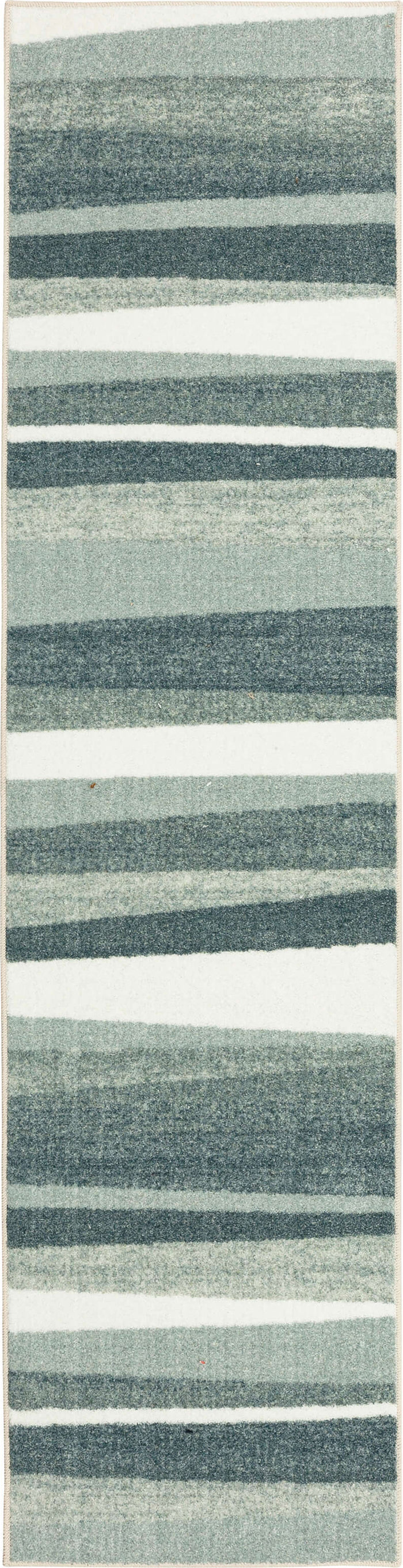 Technicolor Sunset Stripe Grey Area Rug