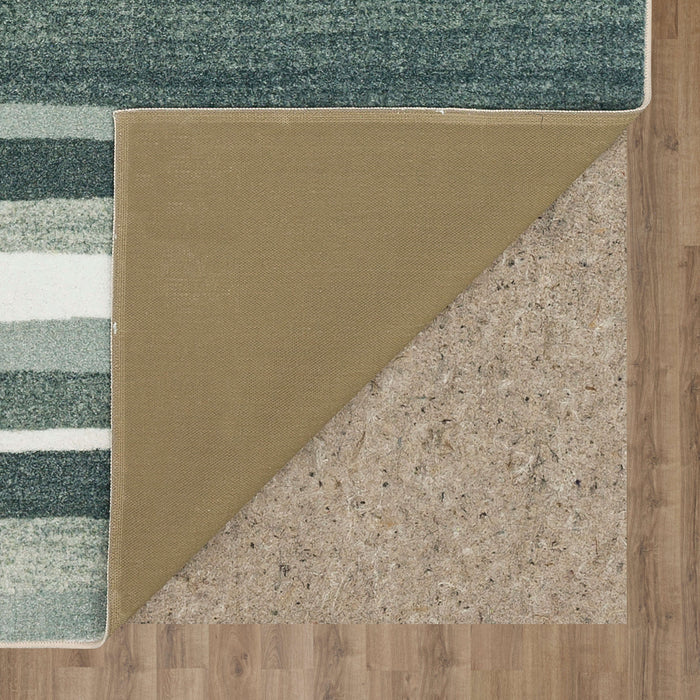 Technicolor Sunset Stripe Grey Area Rug