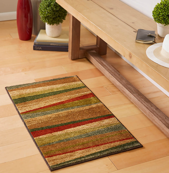 Marina Sunset Brown & Red Area Rug