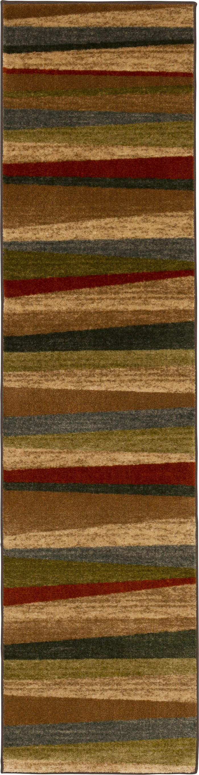 Marina Sunset Brown & Red Area Rug