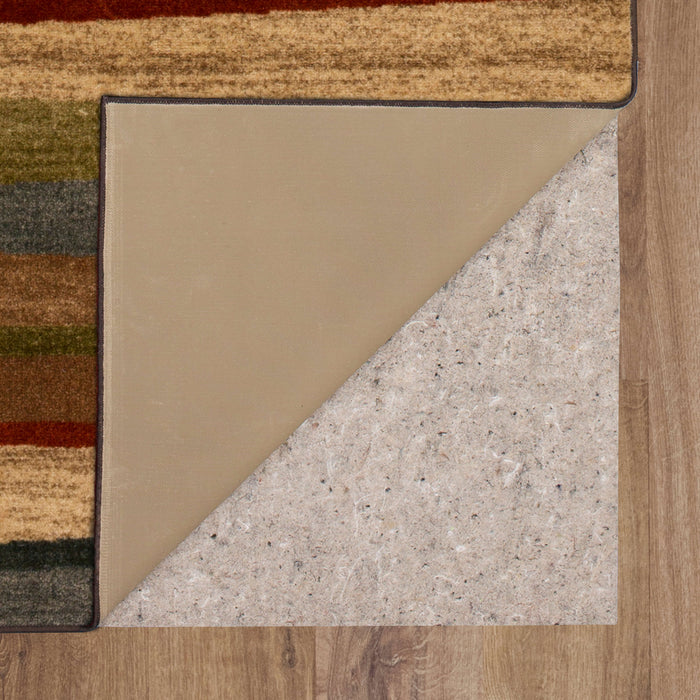 Marina Sunset Brown & Red Area Rug