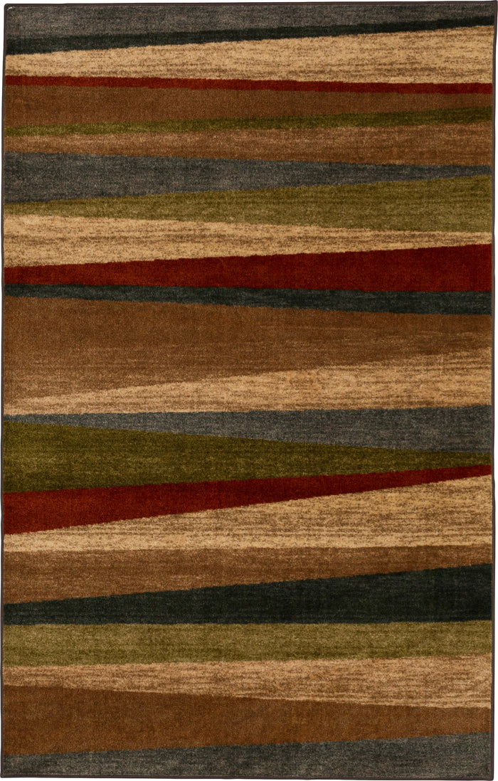 Marina Sunset Brown & Red Area Rug