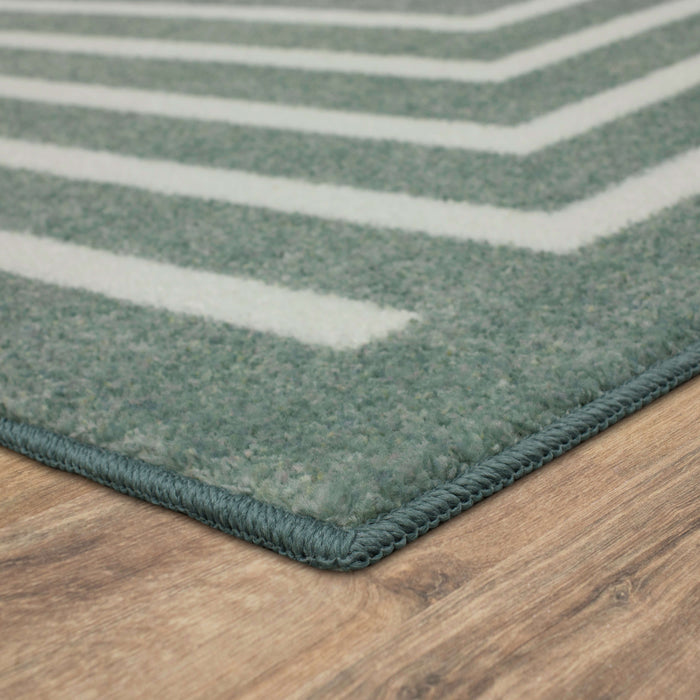 Technicolor Labyrinth Grey Area Rug