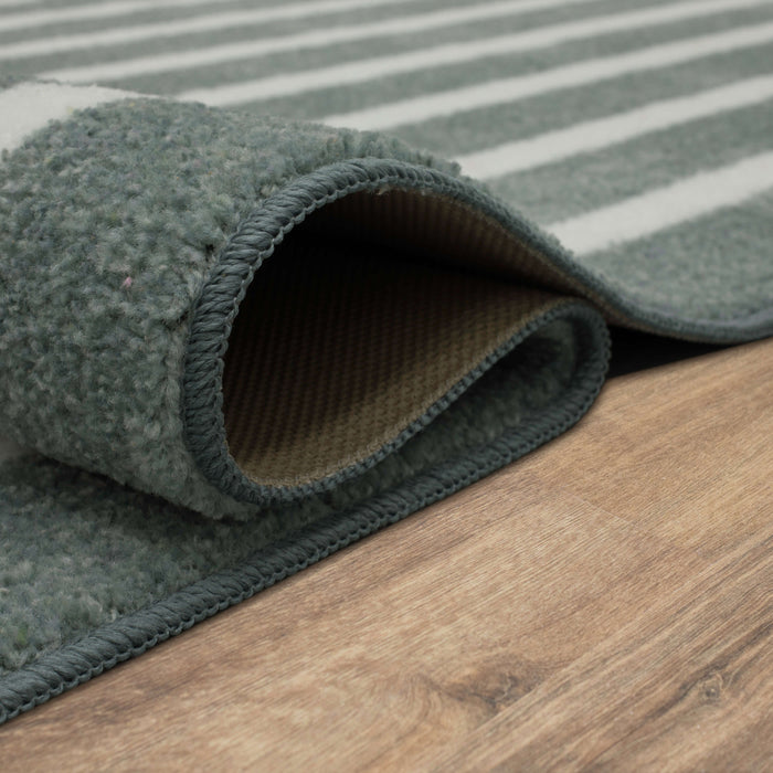 Technicolor Labyrinth Grey Area Rug