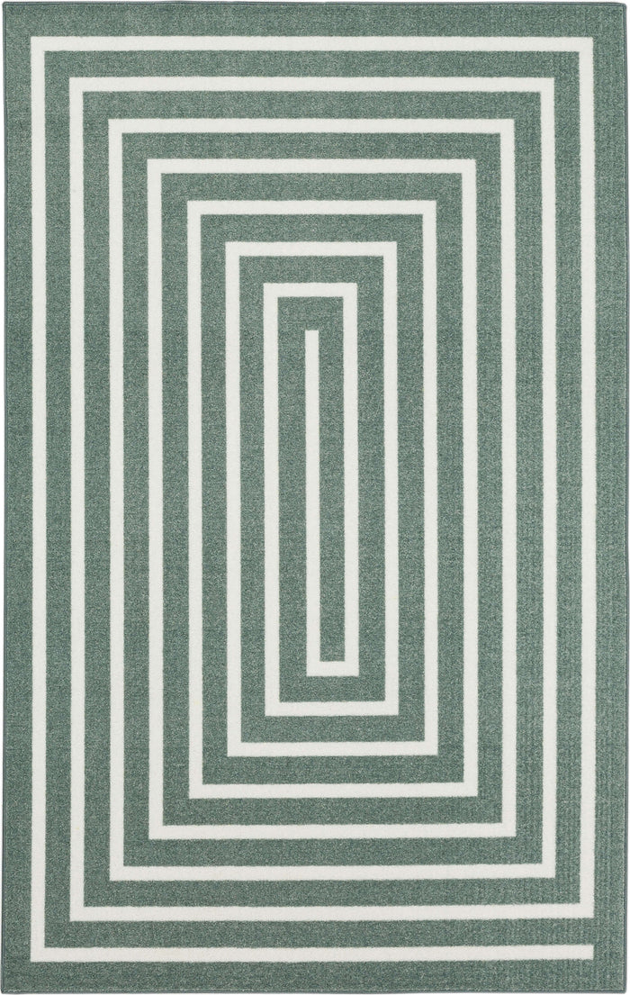 Technicolor Labyrinth Grey Area Rug