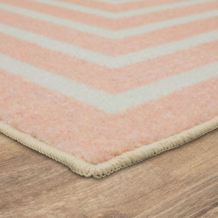 Technicolor Labyrinth Pink Area Rug
