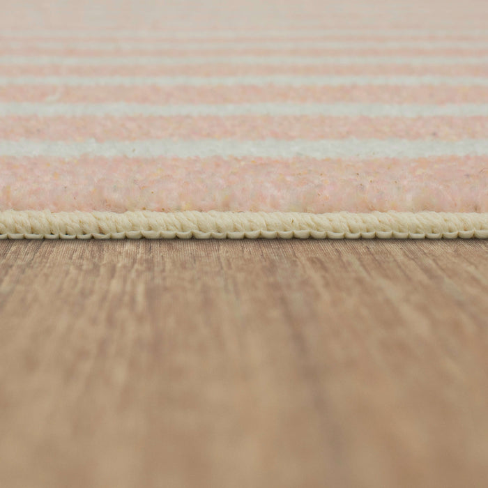 Technicolor Labyrinth Pink Area Rug