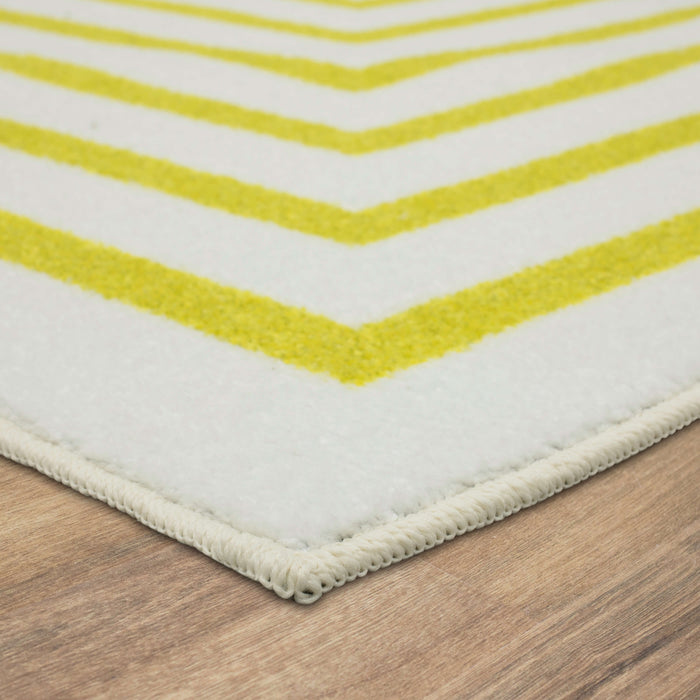 Technicolor Labyrinth Yellow Area Rug