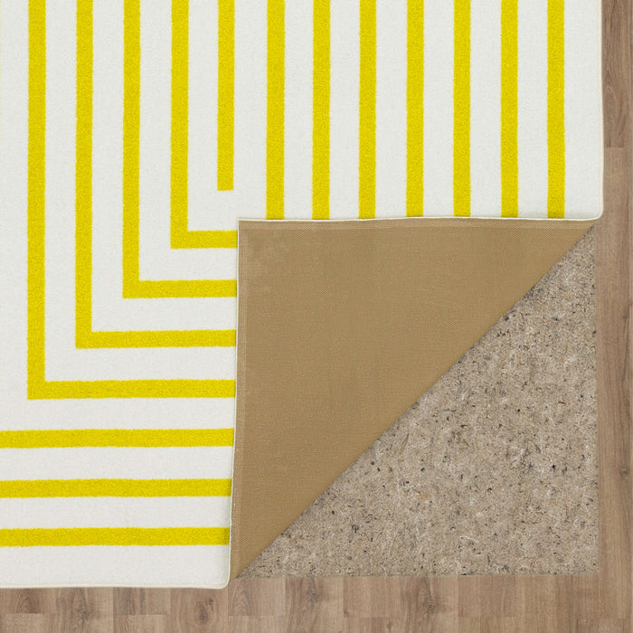 Technicolor Labyrinth Yellow Area Rug