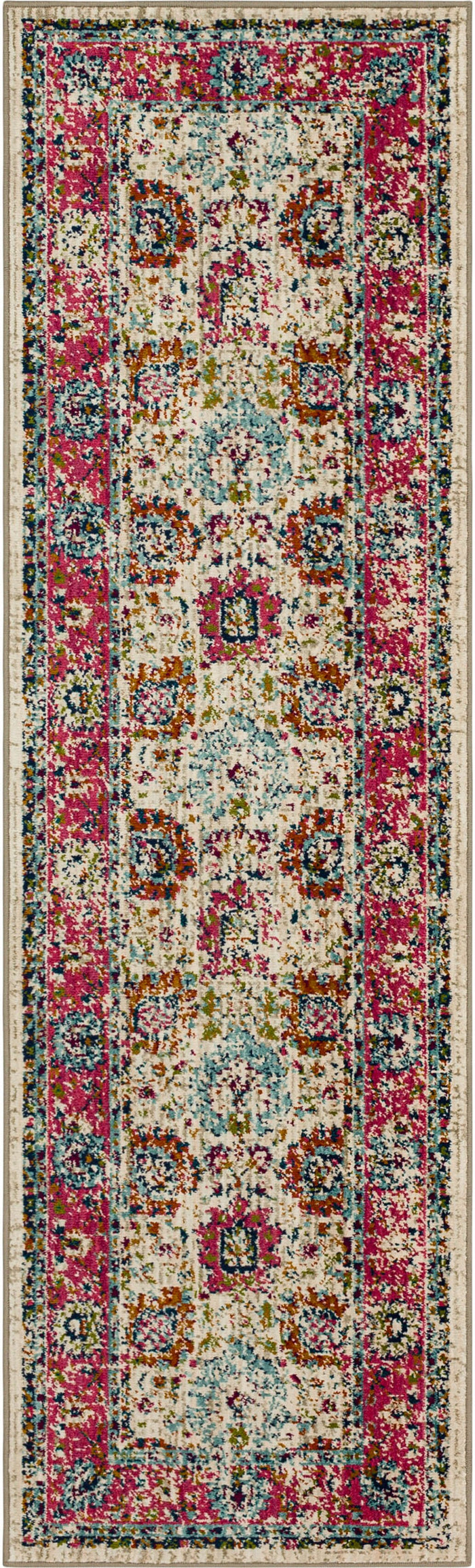 Karastan Meraki Mirage Fuchsia Area Rug