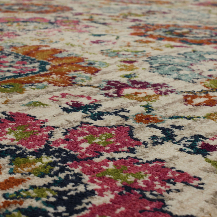 Karastan Meraki Mirage Fuchsia Area Rug