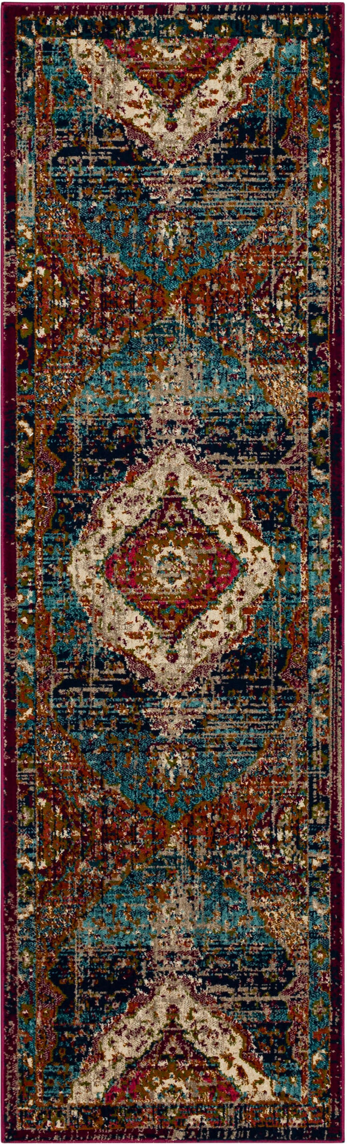 Karastan Meraki Solace Peacock Area Rug