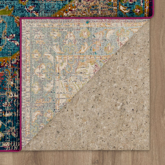 Karastan Meraki Solace Peacock Area Rug
