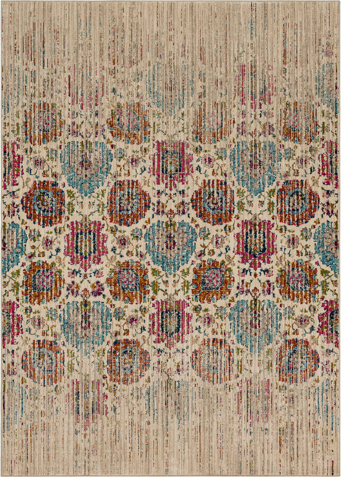 Karastan Meraki Specter Fuchsia Area Rug