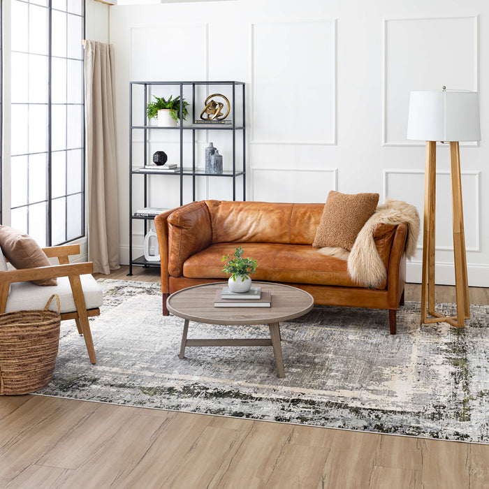 Karastan Tryst Mersi Gray Green Area Rug