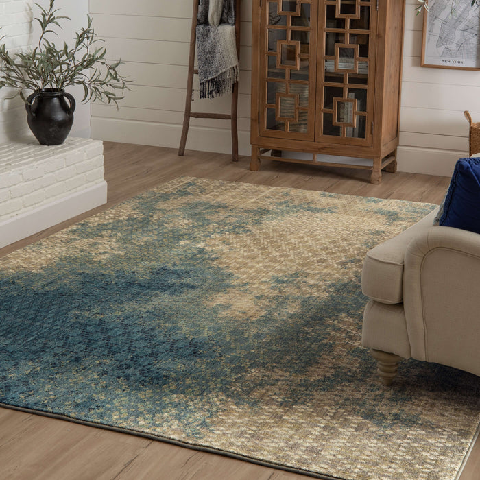 Karastan Elements Mesmerize Aqua