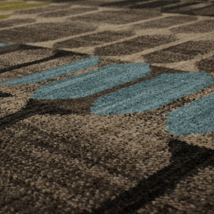 Dominica Canopus Gray & Blue Area Rug