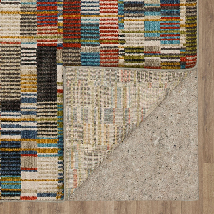 Dominica Barnard Red & Blue Area Rug