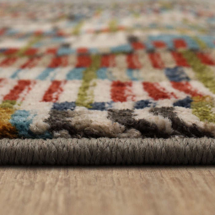 Dominica Barnard Red & Blue Area Rug